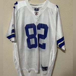 Mens Reebok NFL Dallas Cowboys #82 Jason Witten Onfield Jersey.